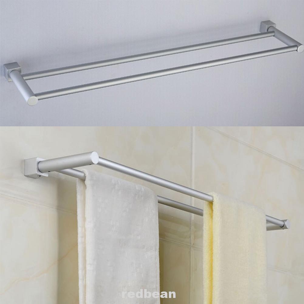 Space Aluminum Holder Simple Style Rack Towel Shelf Wall Mounted