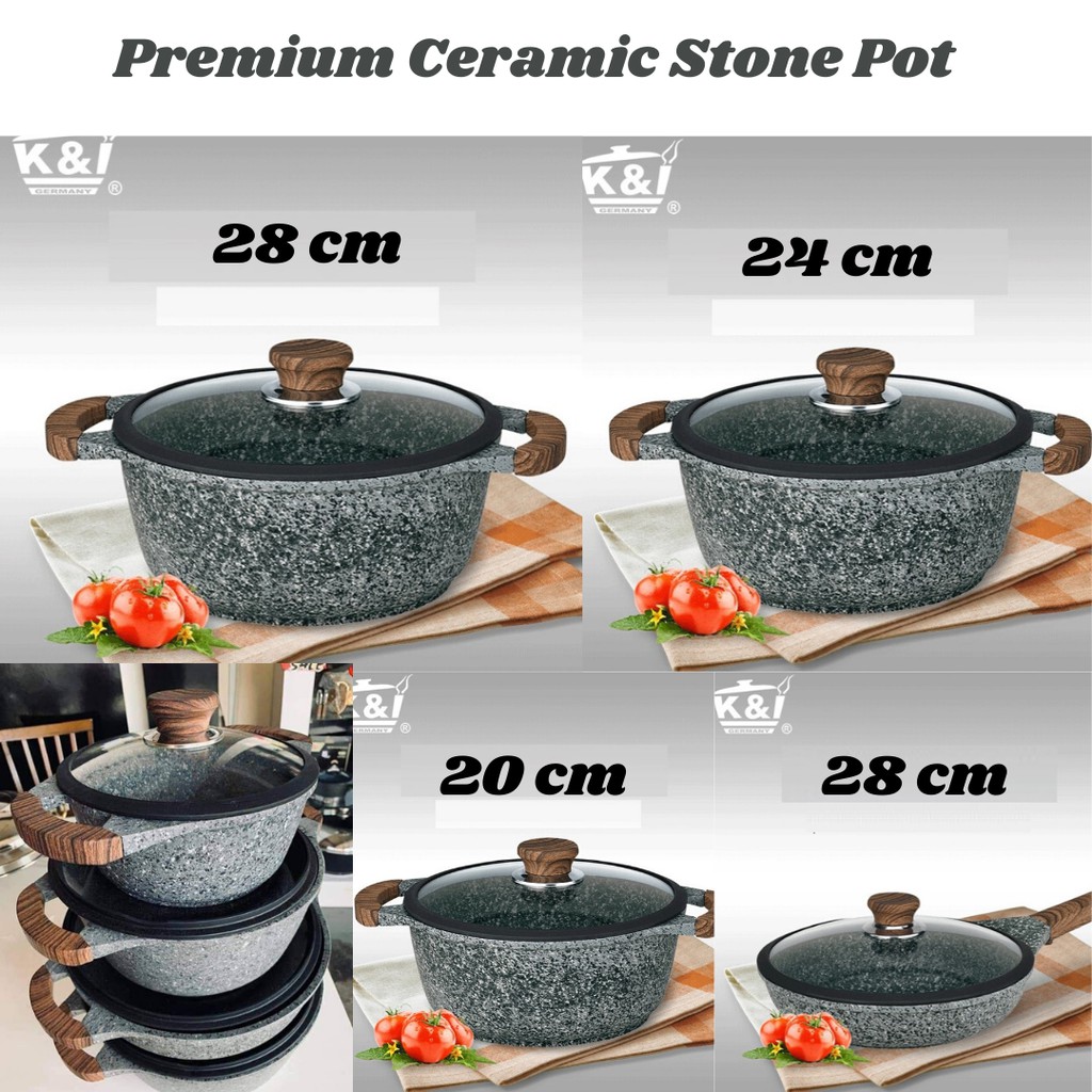 Premium Ceramic  Stone Pot  Periuk Batu 10pcs Shopee 