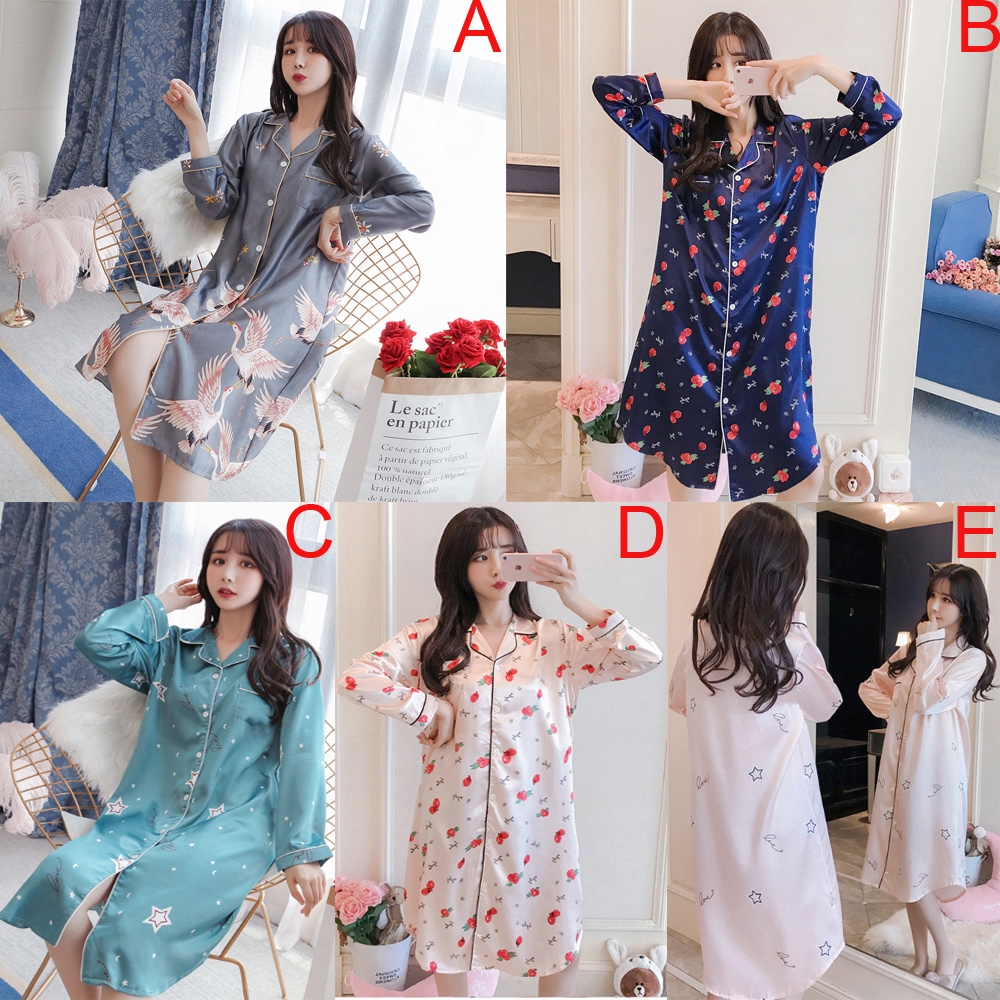 satin cloth night dress