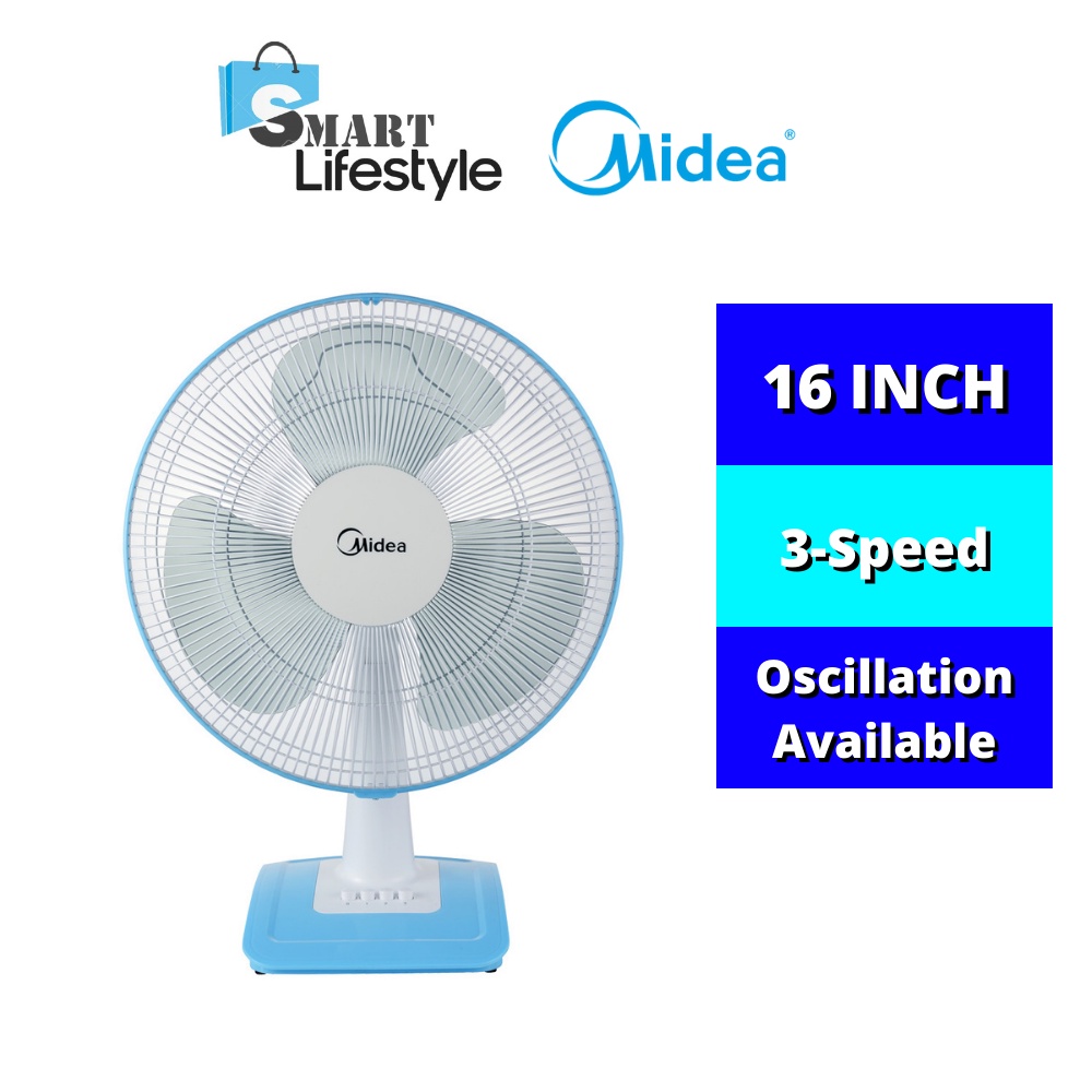 Midea Table Fan 16 Mf 16ft17nb Mf 16ft15nb Shopee Malaysia