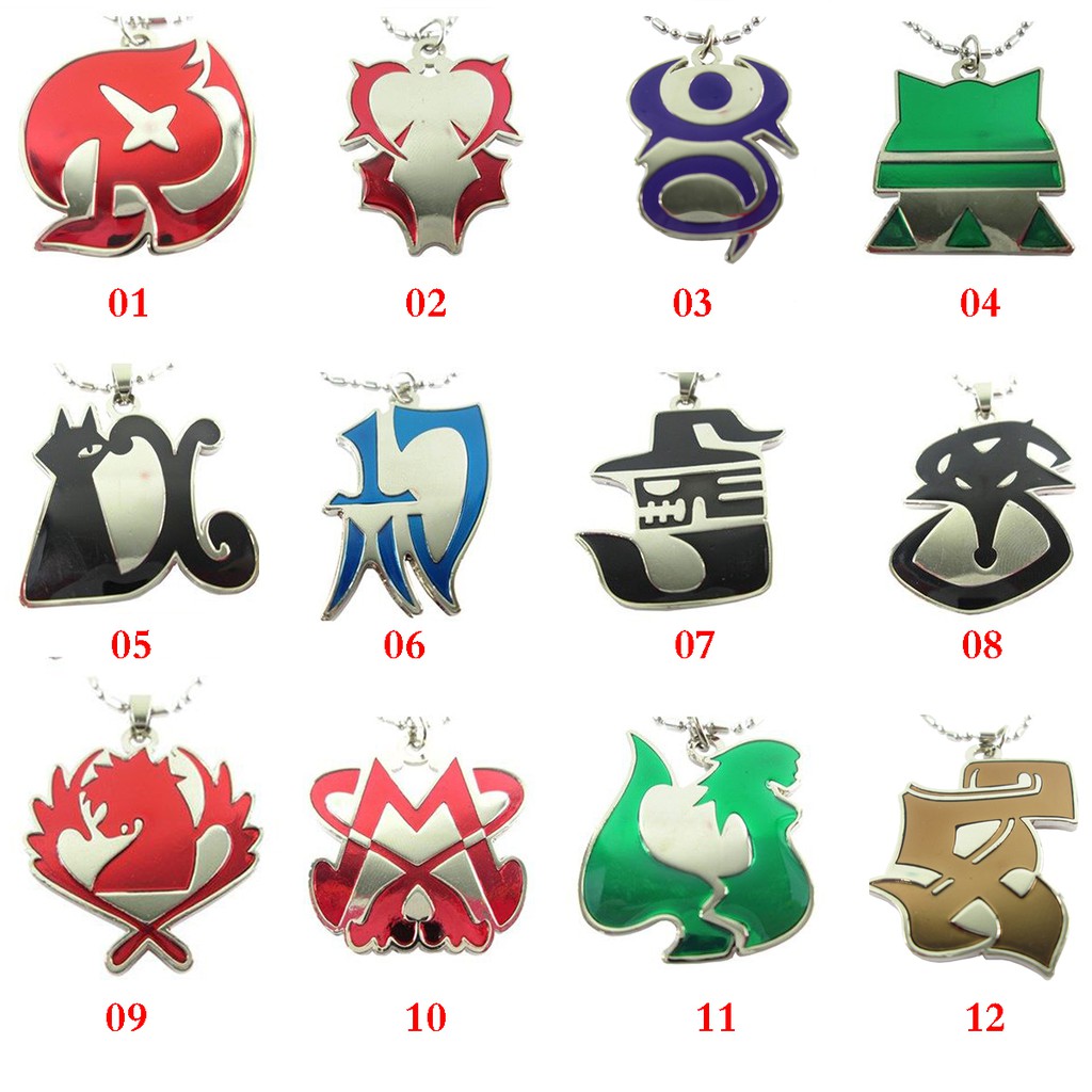 Fairy Tail Pegasus Caitshelter Grimoire Heart Raven Tail Mermaid Heel Necklace Shopee Malaysia