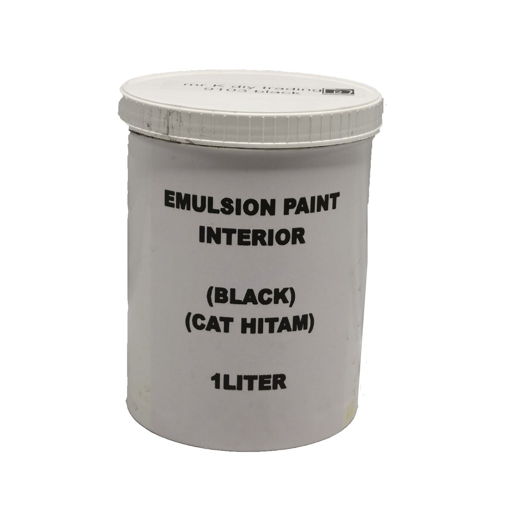 1 LITER EMULSION PAINT (BLACK) Shopee Malaysia
