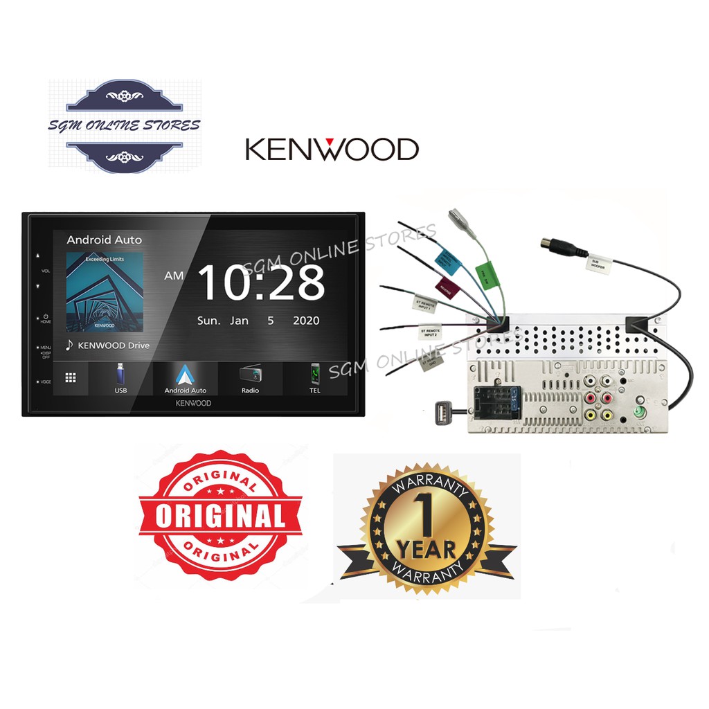 Kenwood DMX5020S 7inch Double Din Player with Apple CarPlay / Android