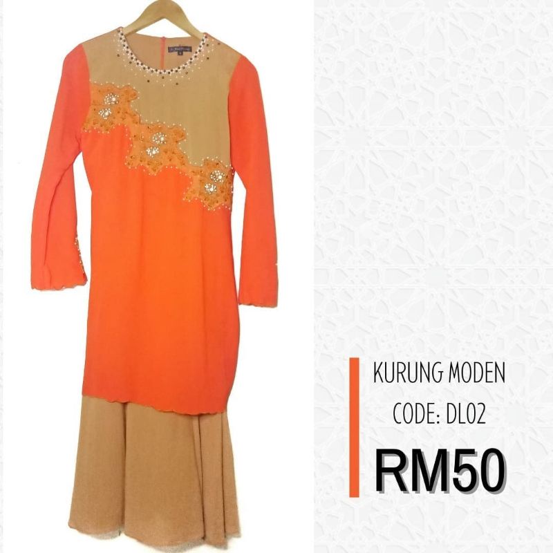 Preloved Dl02 Baju Kurung Moden Shopee Malaysia