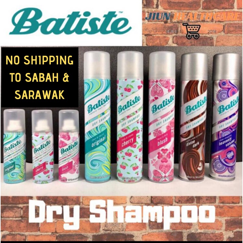 Batiste Dry Shampoo [50/200ml] No shipping to Sabah & Sarawak | Shopee ...