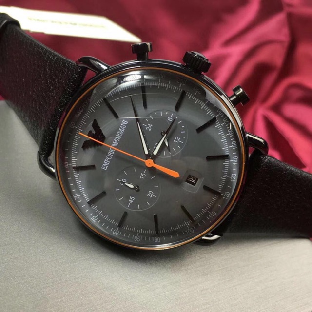 emporio armani gts mesh chronograph men's watch