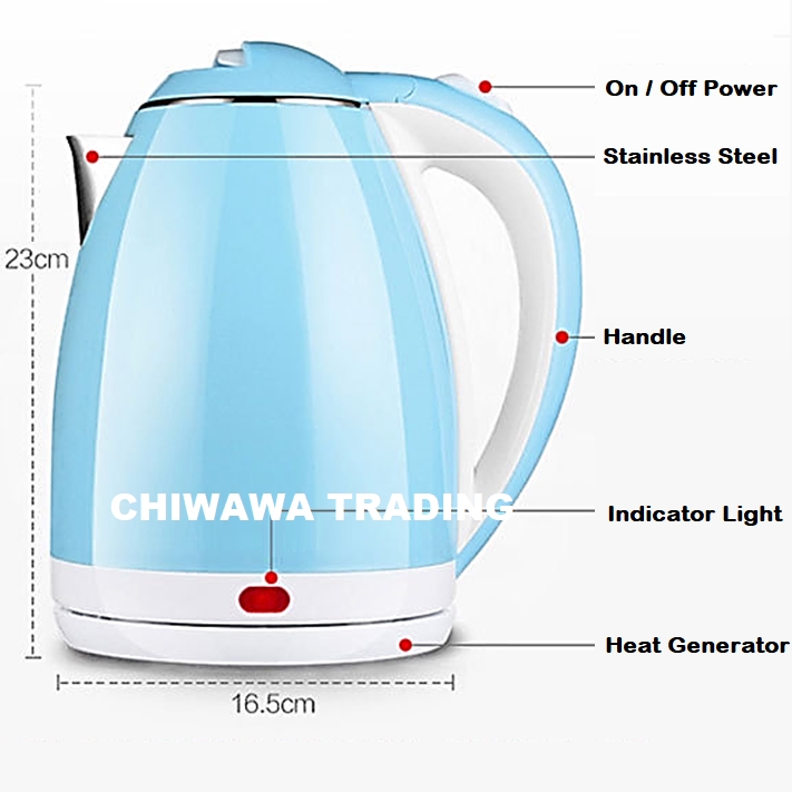 Buy 2l Stainless Steel Electric Kettle Automatic Cut Off Jug Teapot Teko Ceret Minuman Tempat Masak Jerang Air Hangat Panas Seetracker Malaysia