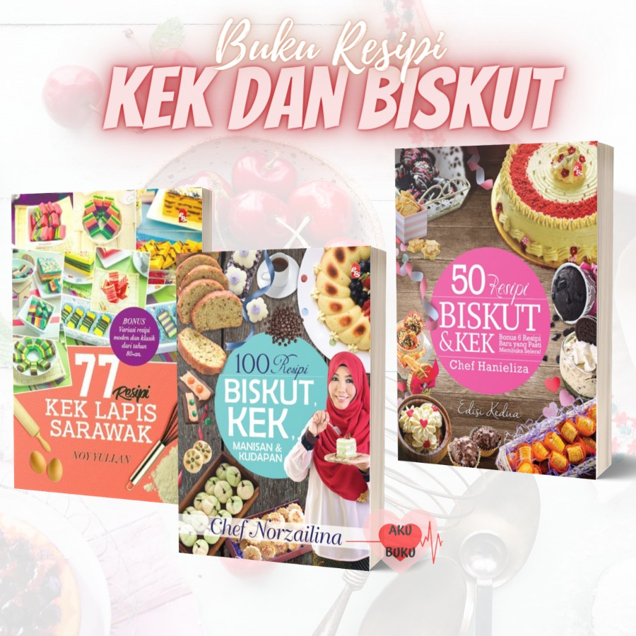 Buku Resipi Kek dan Biskut (50 Resipi Biskut u0026 Kek/ 77 Resipi Kek 