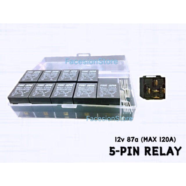 Car 12v 87a Relay 5-Pin / Control Device (120a / 12DC) | Shopee Malaysia