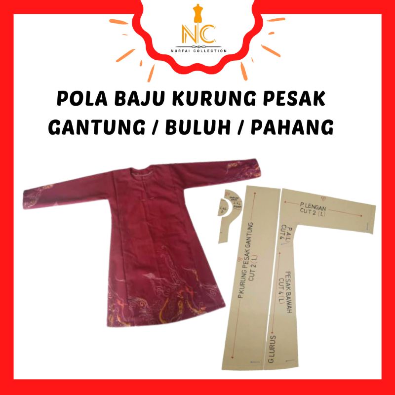 Buy Pola Baju Kurung Pesak Gantung Pahang Buluh Seetracker Malaysia