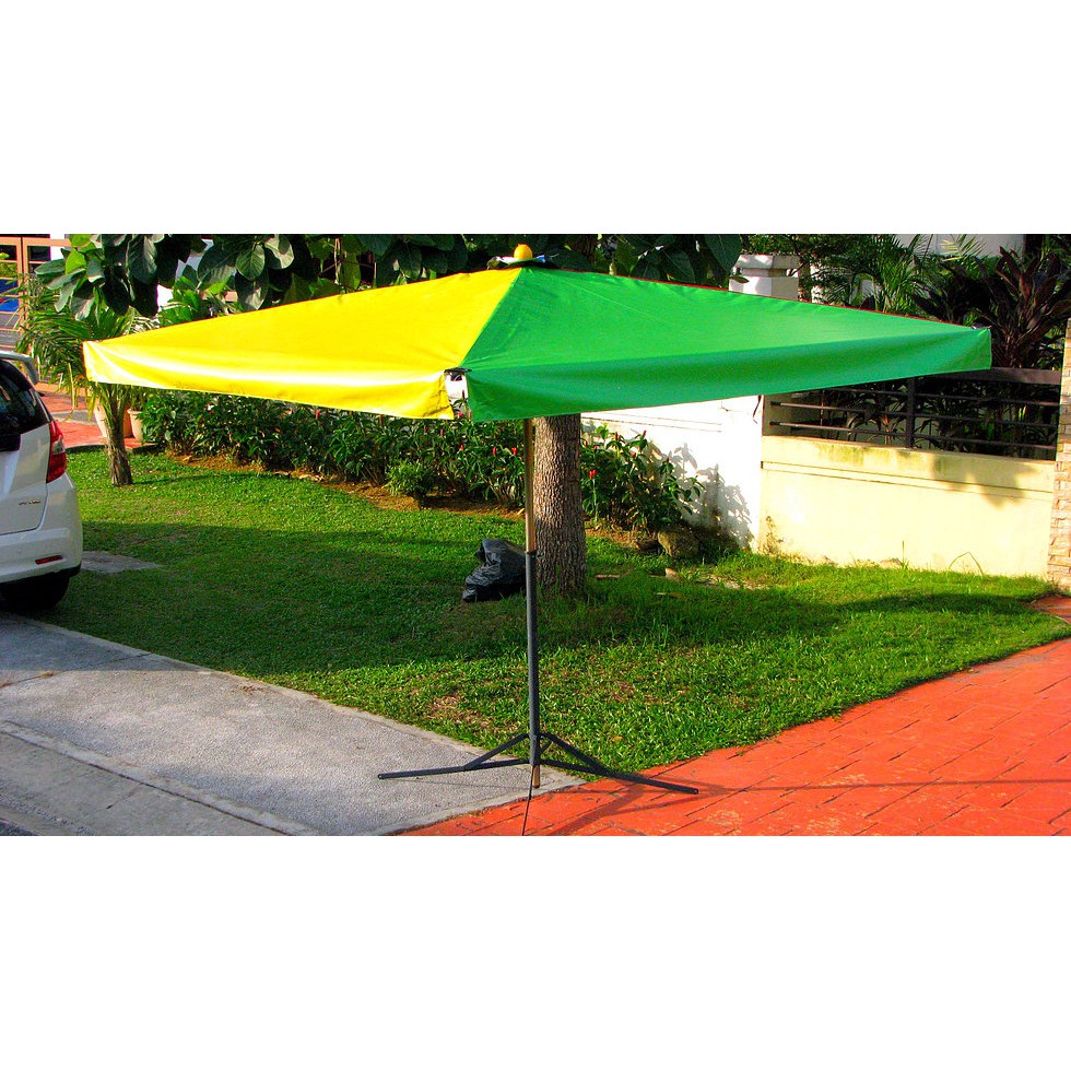 itop 8 2 5m Square Night Market Umbrella Canopy Payung 