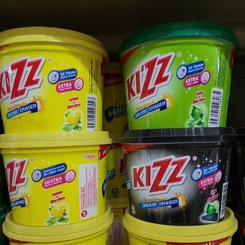 Kizz Dishwashing Paste (Lime/Lemon/Charcoal) 750g/unit Shopee Malaysia