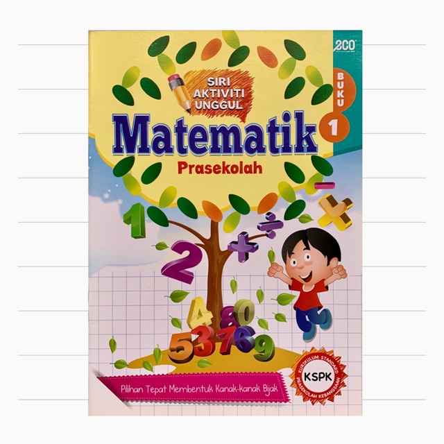 Buku Latihan Prasekolah Kanak-kanak 5-7 Tahun Matematik ...