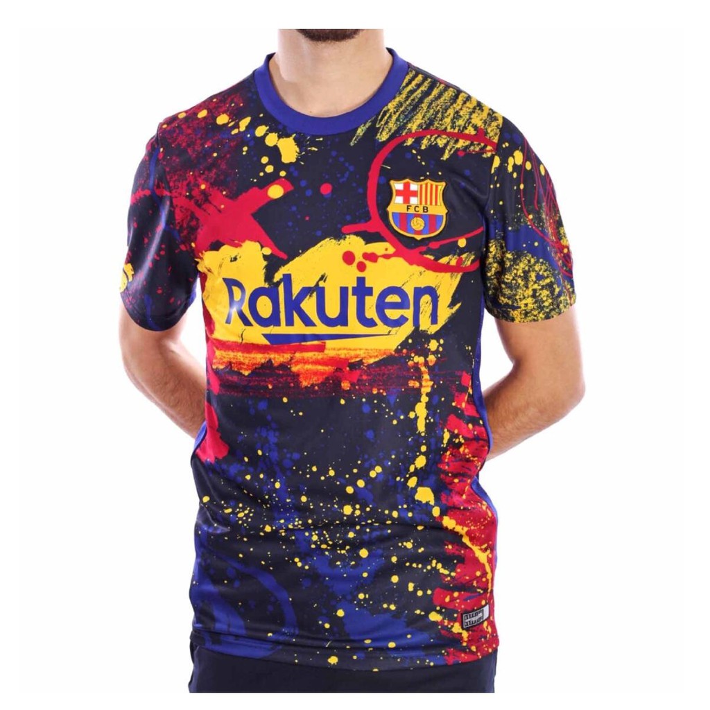 barca pre match jersey