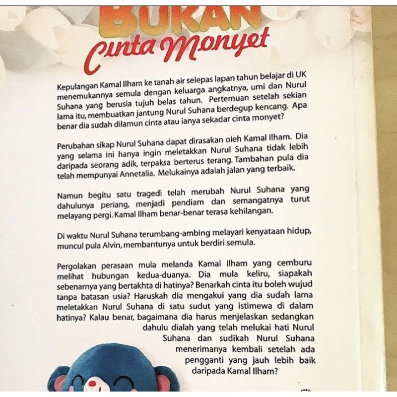 Preloved Novel Bukan Cinta Monyet Hasliza Ismail Shopee Malaysia