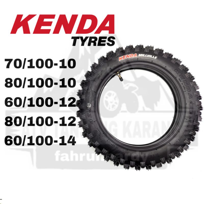 Kenda tyres with INNER TUBE 10 12 14 for KTM50 KOSHINE NRG 50 NRG 65