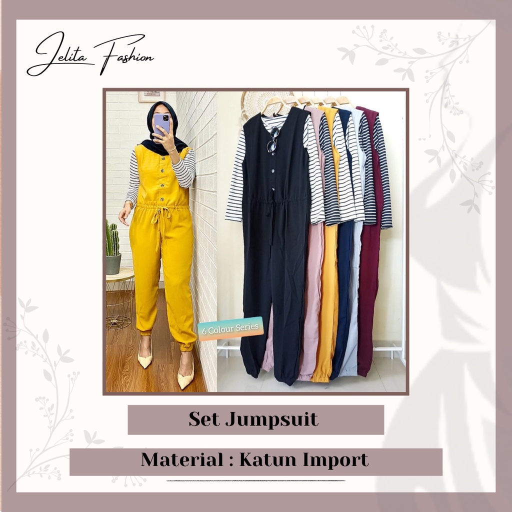 Jumpsuit Wanita / Jumpsuit Yuken // Jumpsuit Pants / Clothing Wanita / Top / Dress Premium/ // / // jelitafashion.shop