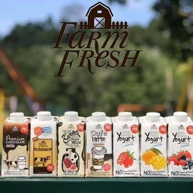 24 bottles FARM FRESH 200MLX24 UHT MILK /YOGURT | Shopee ...