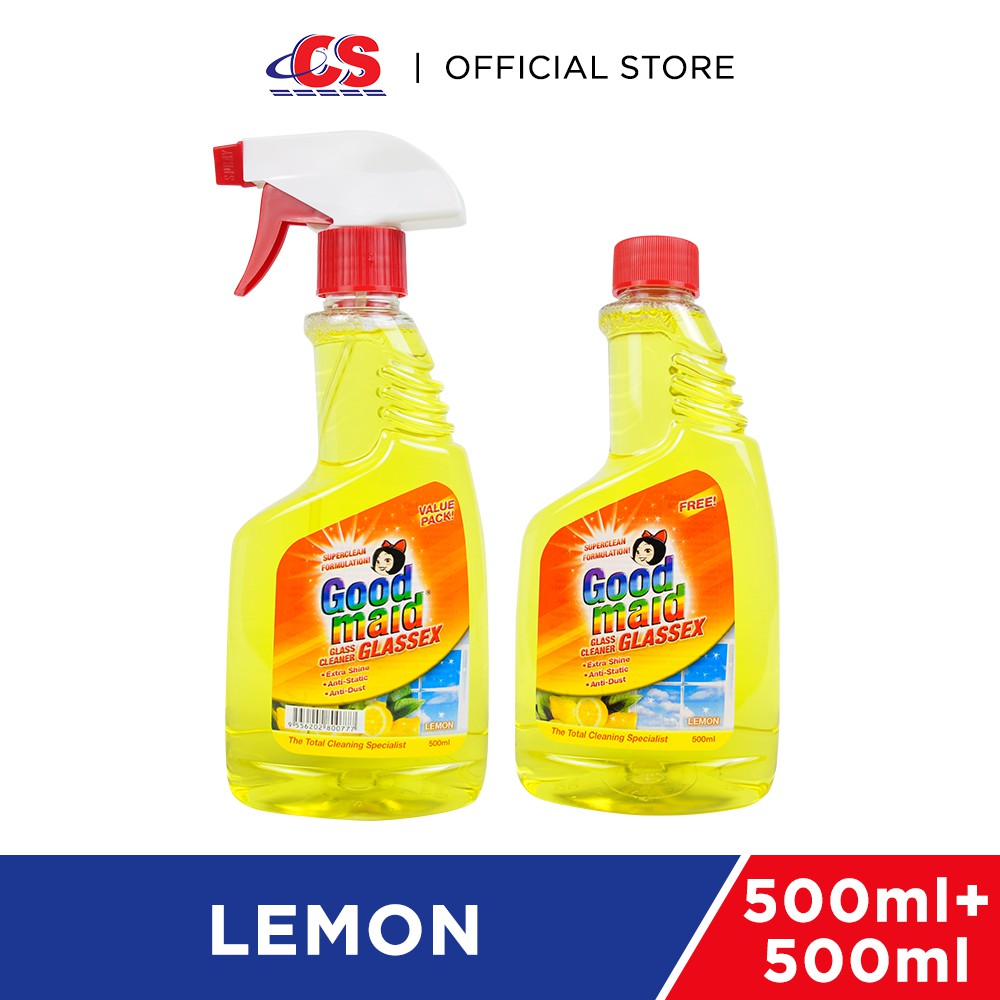 Goodmaid Glass Cleaner Lemon 500ml + 500ml 