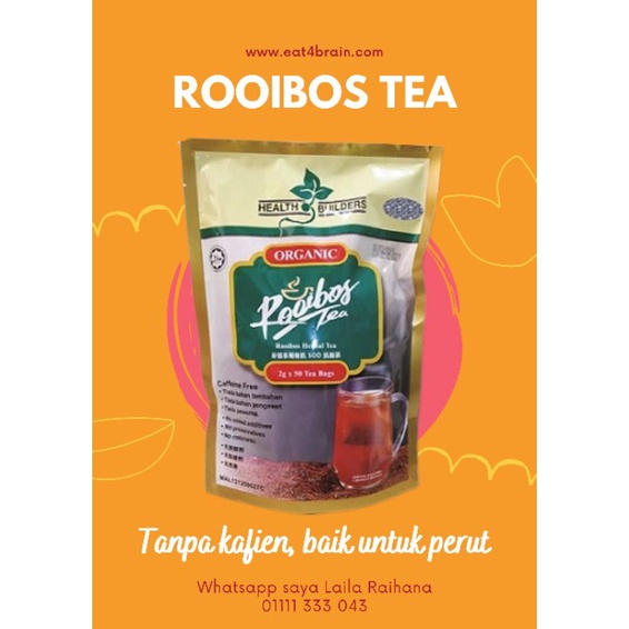 Rooibos Tea Health builder 50 sachet Shopee Malaysia