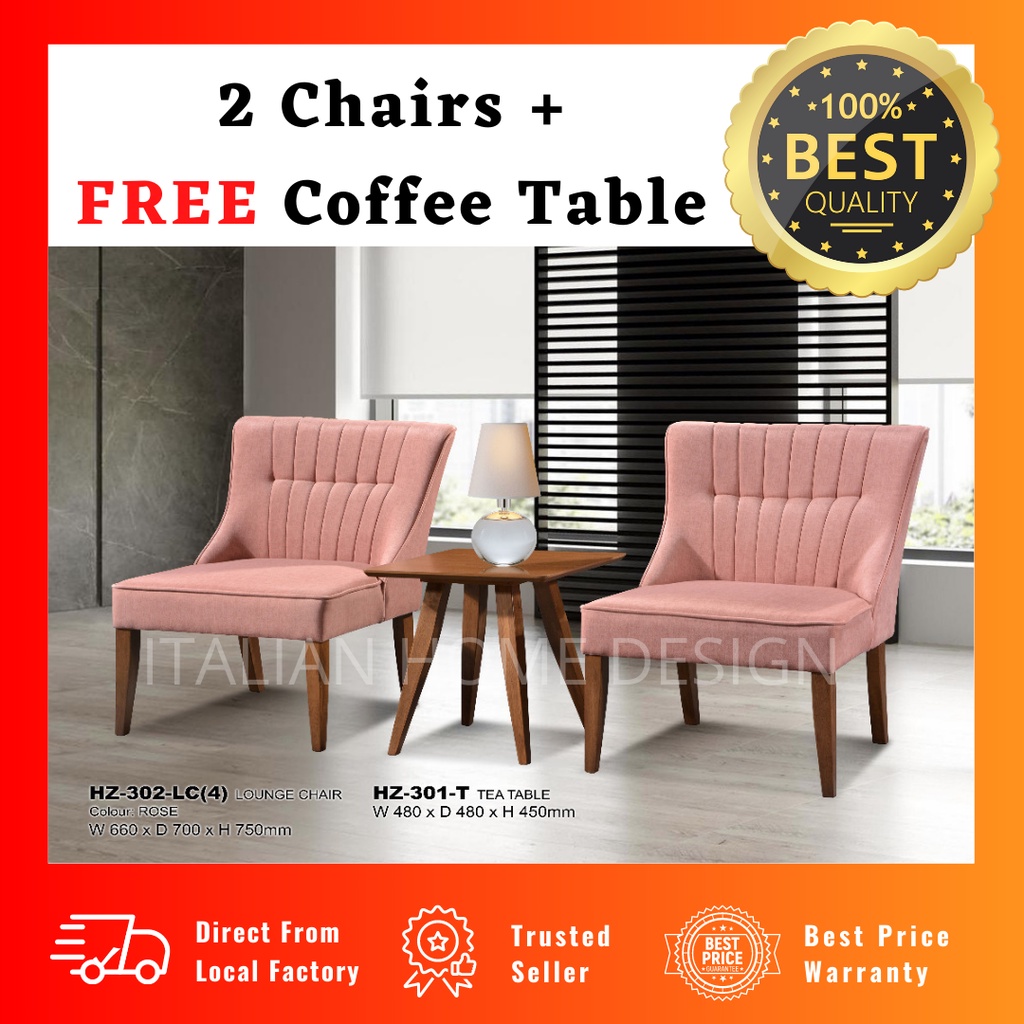 2+1 Hotel Coffee Table set/ Balcony Table/ Lounge Chair/ Coffee Table