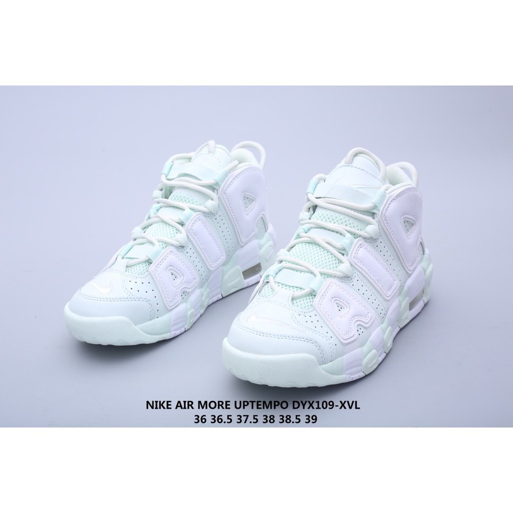 nike uptempo mint