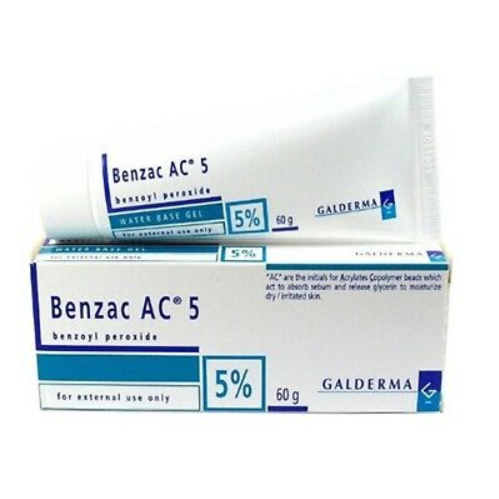 Galderma Benzac Ac 5 Benzoyl Peroxide 5 60g Acne Buster Shopee Malaysia