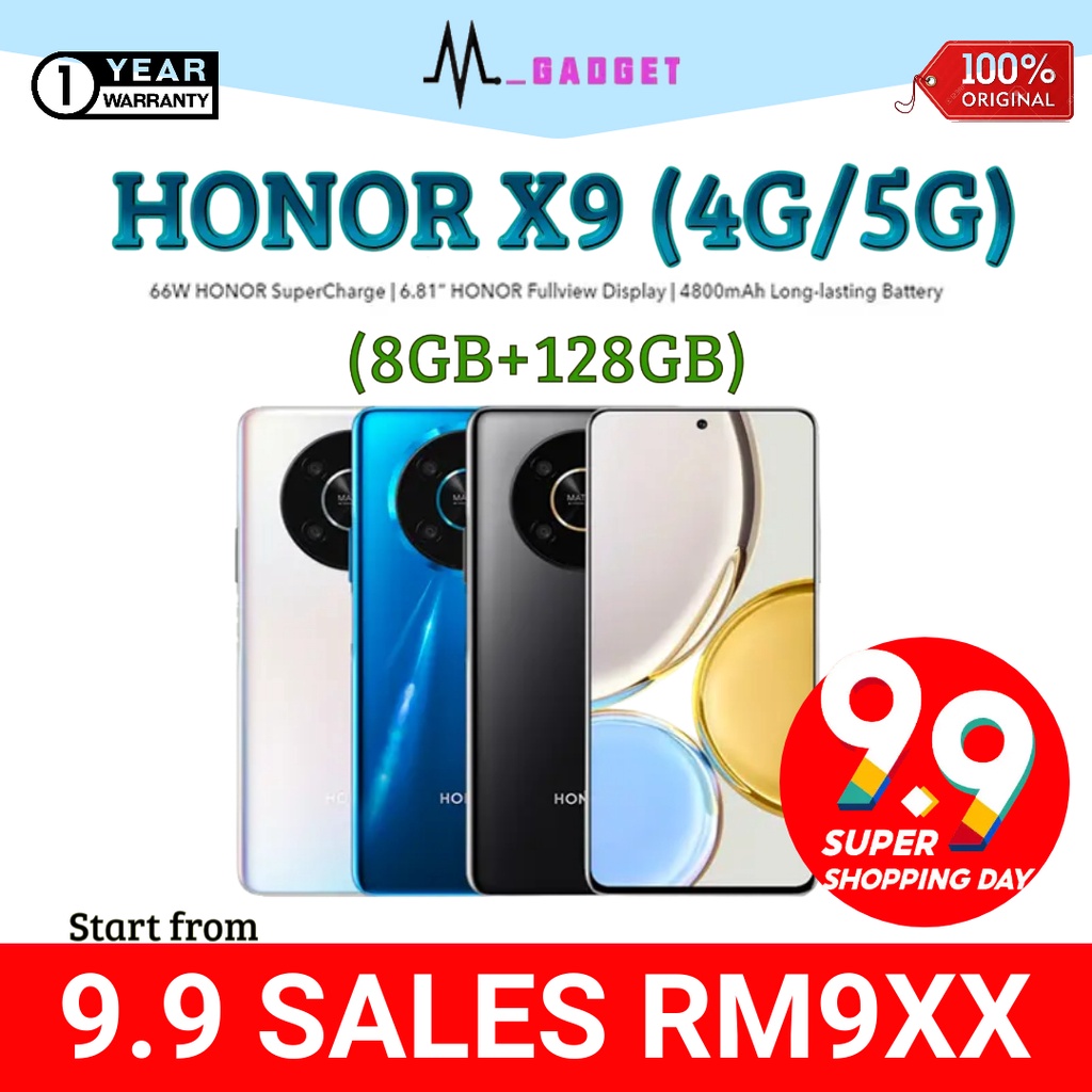 HONOR X9 5G | 4G [8GB+2GB+128GB] | READY STOCK - 100% ORIGINAL HONOR ...