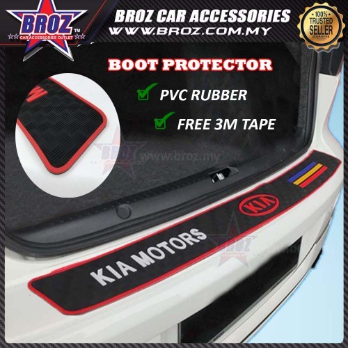 Universal Kia Rear Bumper Protector Rubber Strip Shock Absorption