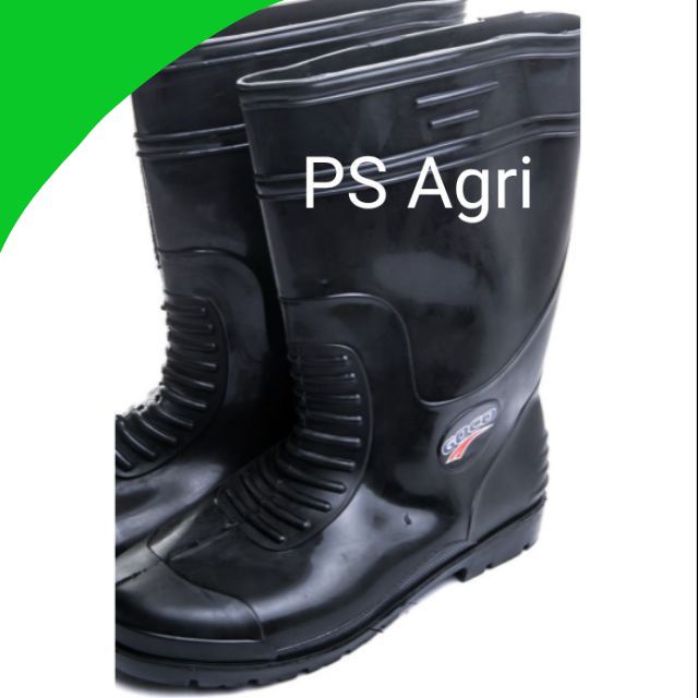 kasut getah safety rubber shoe anti slip boot pasar kebun garden