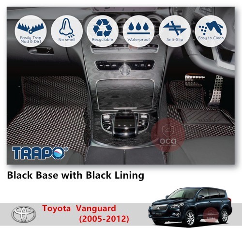 Trapo Customize Car Floor Mat For Toyota Vanguard 2005 2012