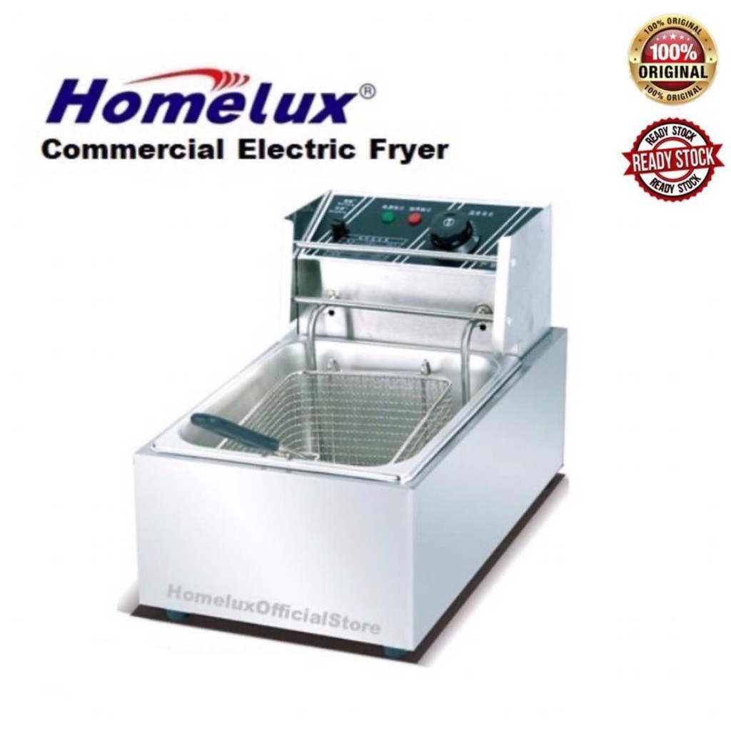 𝐊𝐈𝐓𝐂𝐇𝐄𝐍 𝐏𝐑𝐎 | HOMELUX HBDF-81A Electric Deep Fryer Single Tank / Commercial Electric Fryer / 6 Months Warranty Fryer