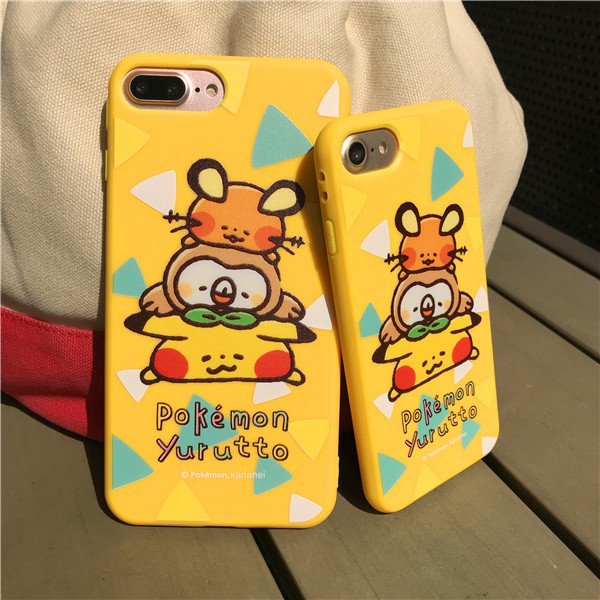Apple Iphone 7 8 X Xs Plus Pokemon Yurutto Kanahei Pikachu Cover Case Shopee Malaysia