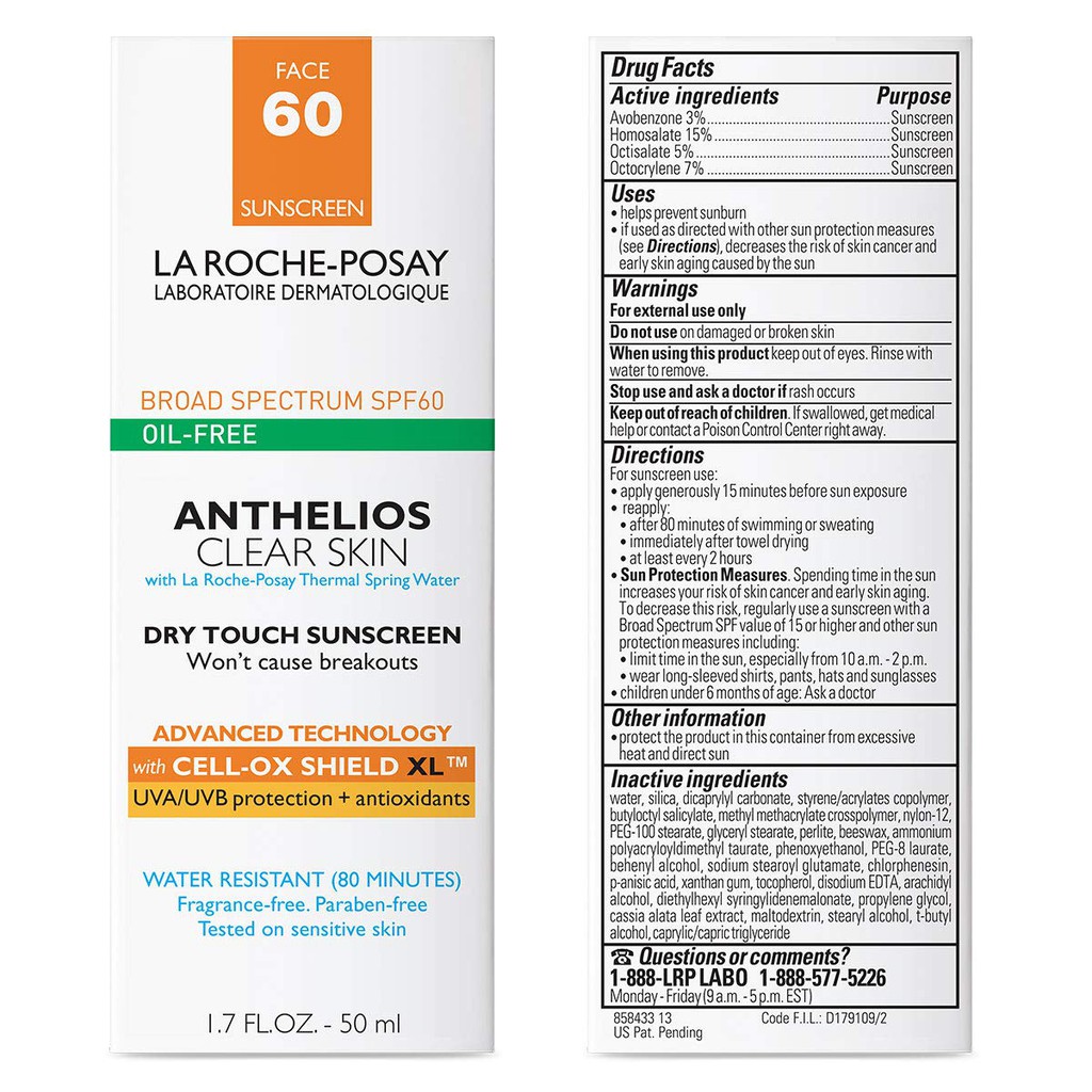 anthelios clear skin spf 60