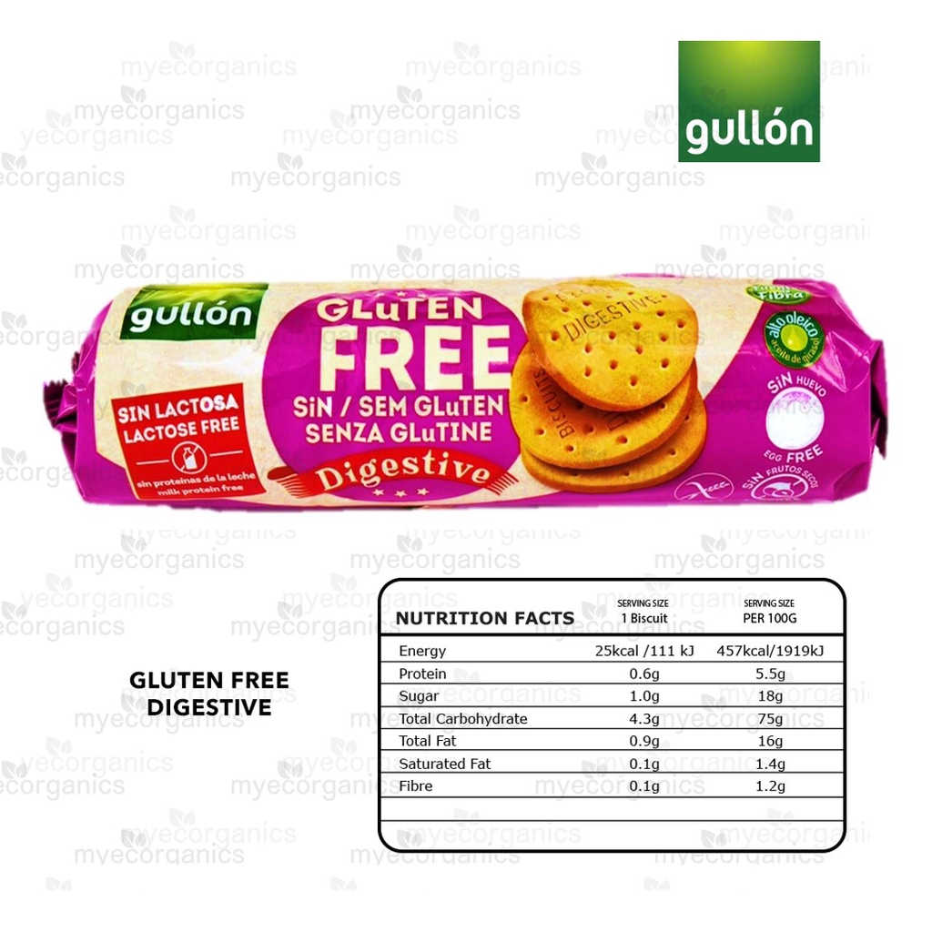 Gullon DIGESTIVE GLUTEN FREE Biscuits 150g, EXP 10/2021 | Shopee Malaysia