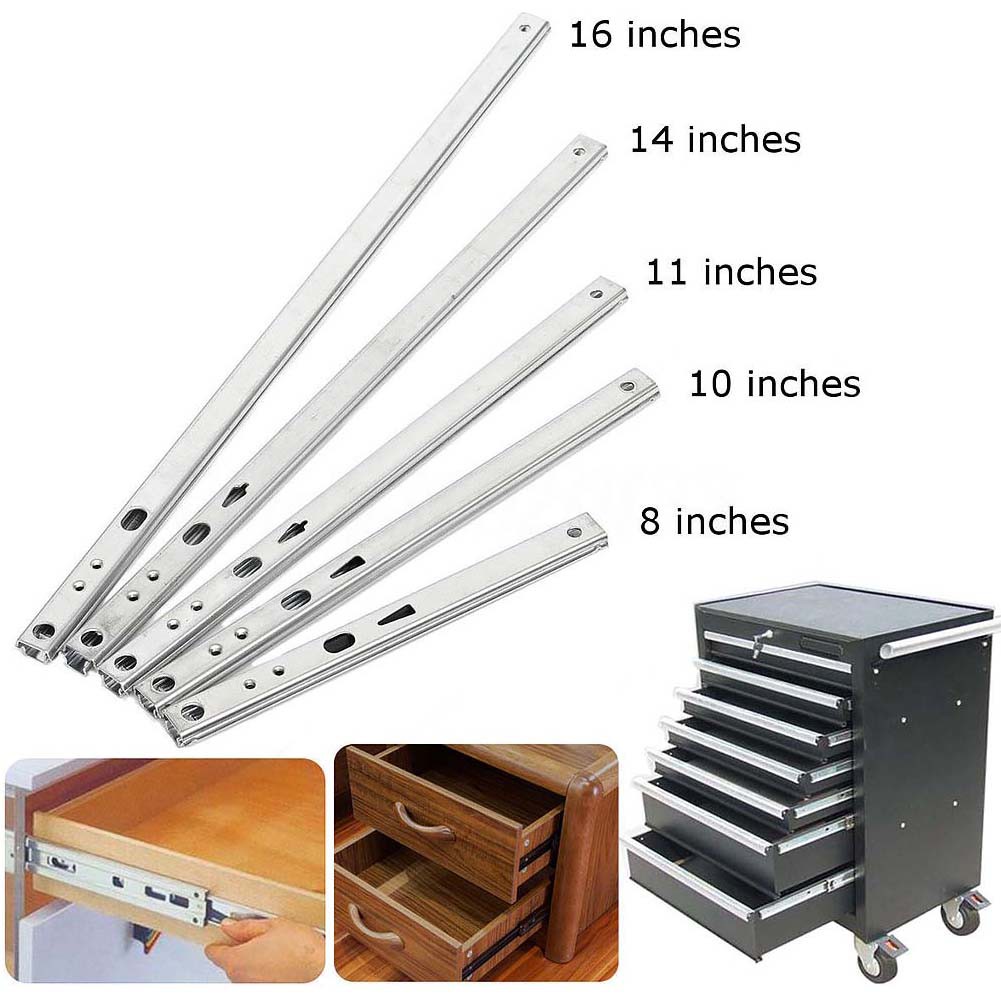 Uk Ball Bearing Drawer Runners Slides Steel Full Extension Sizes