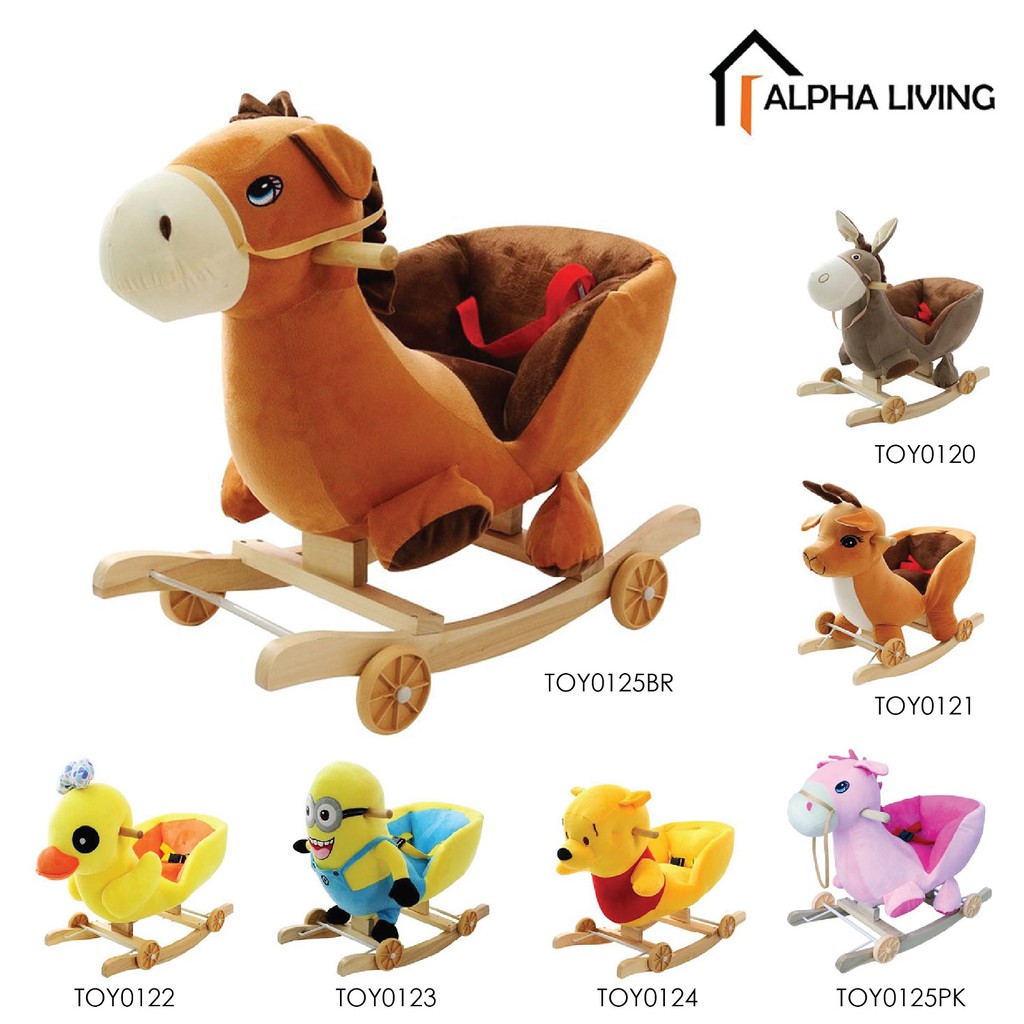 Rock N Ride Animals Baby Rocking Chair Kids Ride On Animal Musical Toy |  Shopee Malaysia