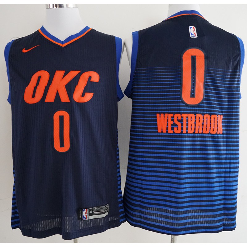 okc dark blue jersey