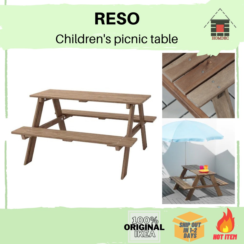 Ikea Reso Childrens Picnic Table