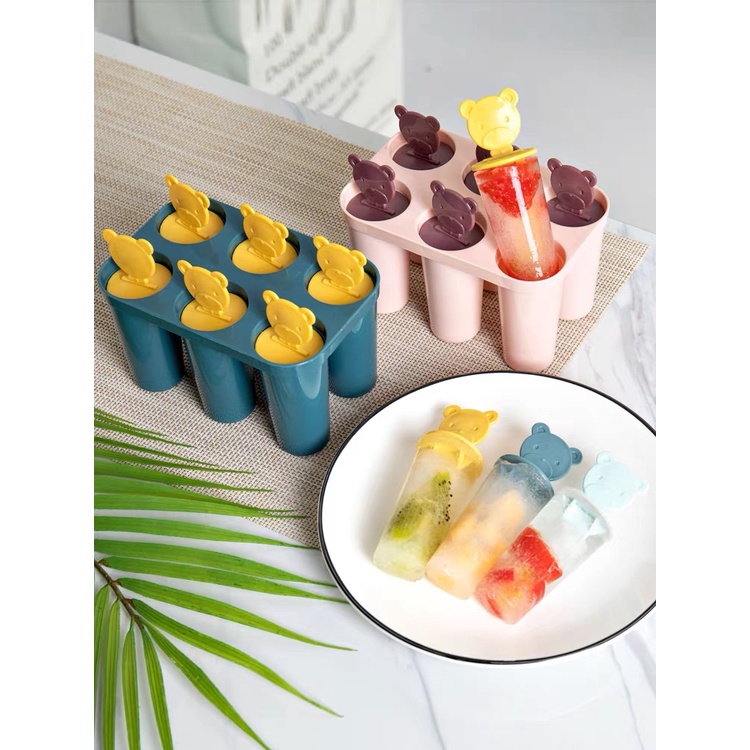 DIY Ice Cream Maker Bekas Acuan Aiskrim Popsicle Mould Fruit Yogurt Freeze 创意家用制冻雪糕模具冰格