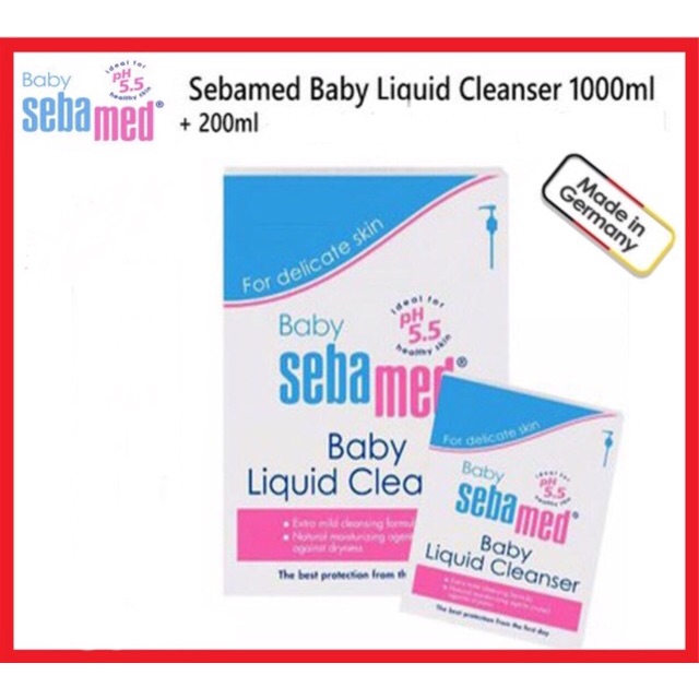 sebamed baby liquid cleanser 1000ml