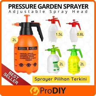 2L Garden Sprayer Multi Purpose Pressure Pump Handle Adjustable Brass  Nozzle