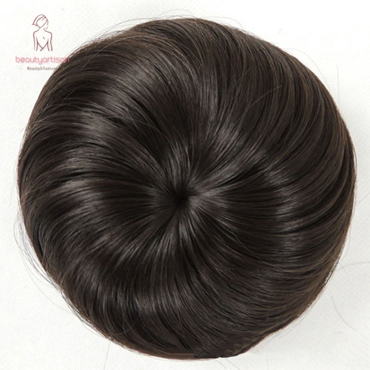 Bun Clip In On Hairpiece Extensions Updo Scrunchie Brown Black