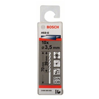 DIN 340 5,5 x 91 x 139 mm Bosch 2 608 596 821 Pack de 5 brocas para metal HSS-G