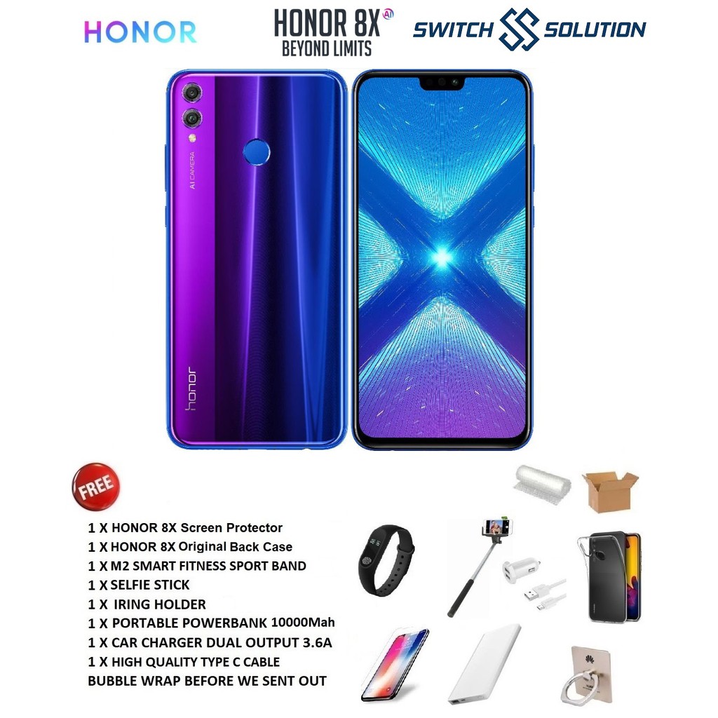 Honor 8X (4GB + 128GB) 1 Year Honor Malaysia Warranty With ...