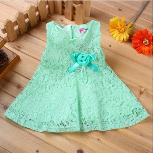 mint green baby dress