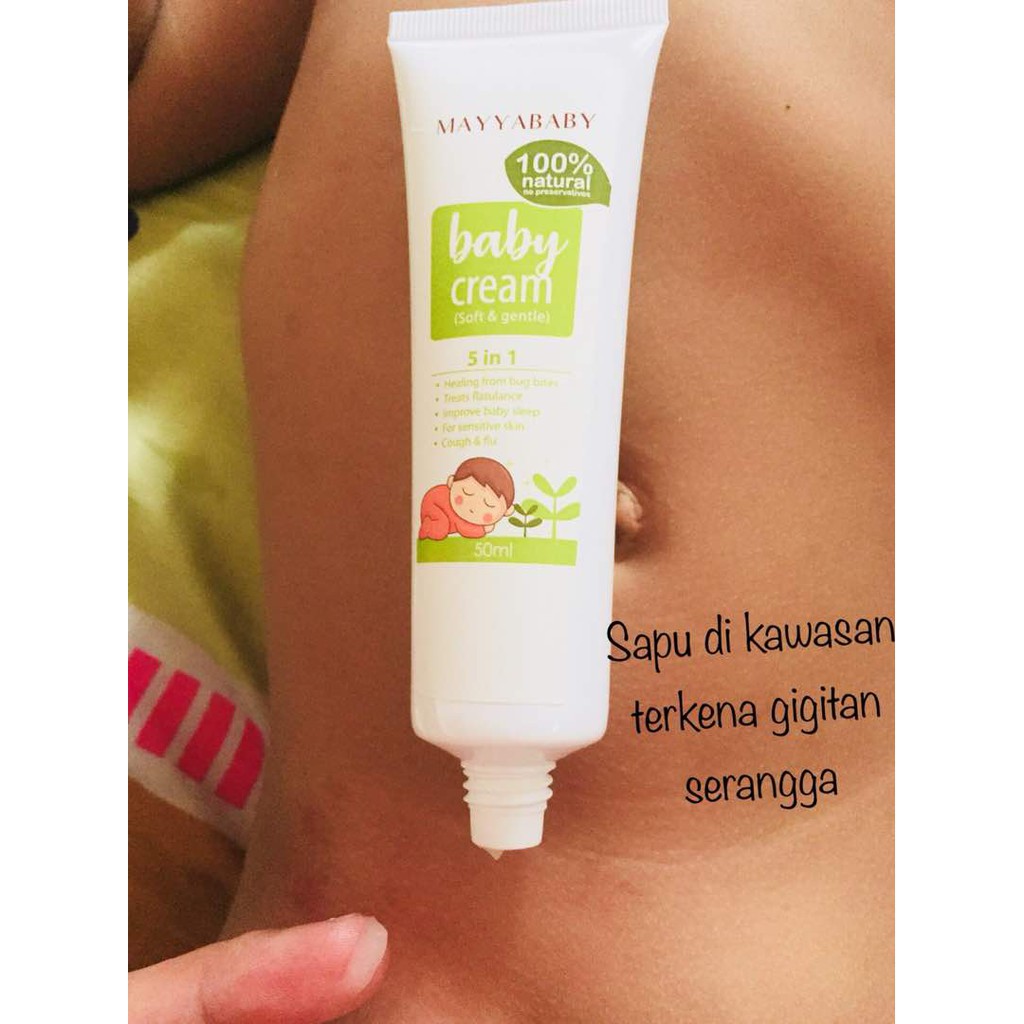 Original Organic Baby Cream 5in1 Multifunction 100 Natural Mayyababy Krim Bayi Shopee Malaysia