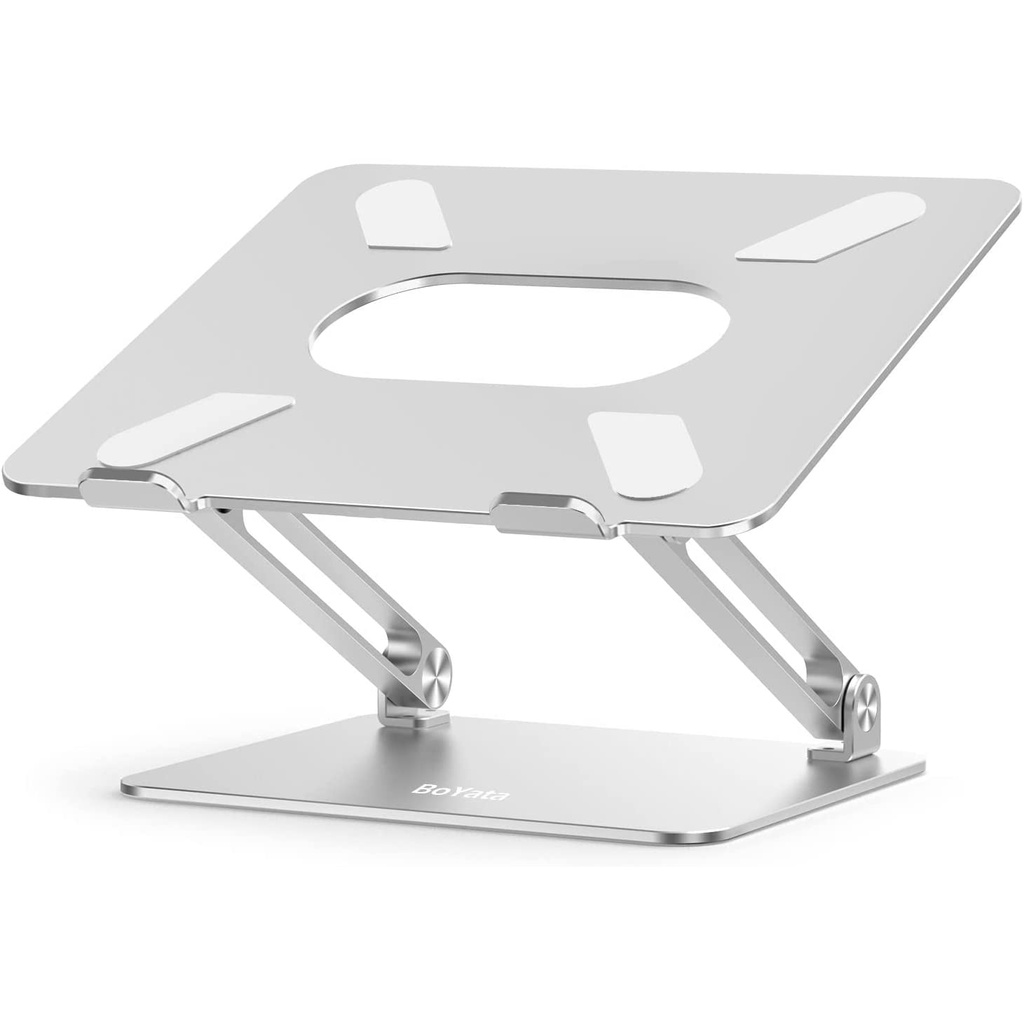 Laptop Stand, Boyata Laptop Holder, MultiAngle Stand with HeatVent, Adjustable Notebook Stand