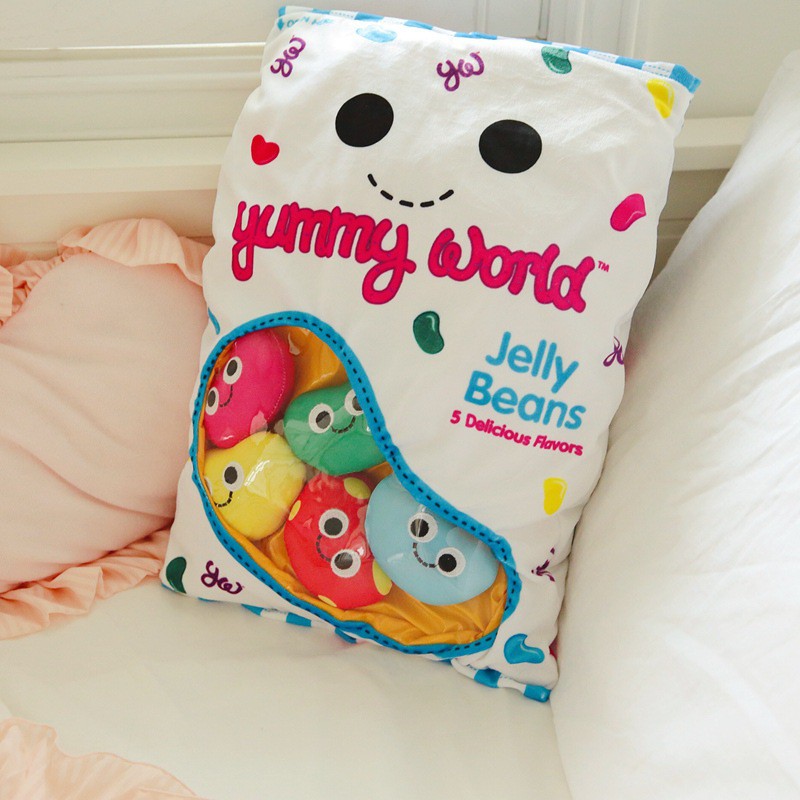 Cartoon Bag Doll Pillow Ins Creative Bag Candy Pillow Girl Heart