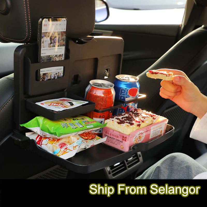 Car Dining Tray Foldable Desk Car Dining Table Car Drink Holder Back